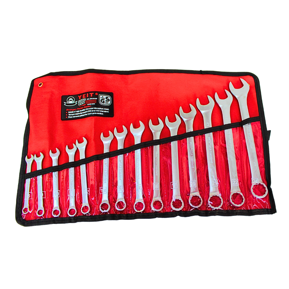 Juego de Llaves Combinadas en Rollo (6–24 mm)