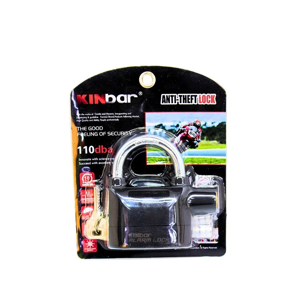 Candado con Alarma 110 dB KINBAR