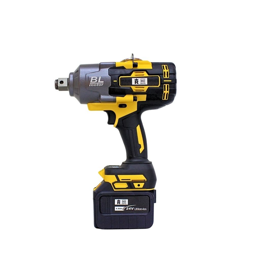 Llave de Impacto Inalámbrica 24V 1/2" con 2 baterías 4.0Ah + 4 vasos – Safarimax